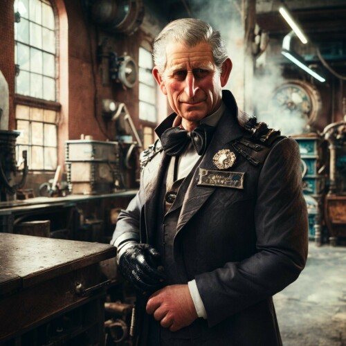 20221208155646 4bdfc29c SD2.1 768 v ema 1549518903 Close portrait of Prince Charles, in a (steampunk