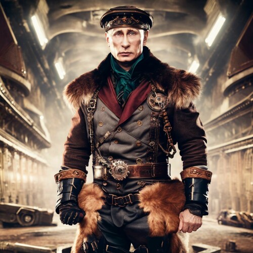 20221208204701 4bdfc29c SD2.1 768 v ema 2650874255 Portrait of Vladimir Putin Russia in a steampunk 