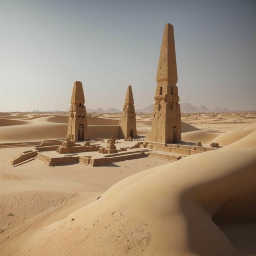 00152 Experience70 660290257 (Masterpiece), (breathtaking), Medieval Egyptian city ruins in a desert