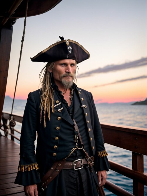 00510 RealisticVision13 2249252716 RAW photo, (Viggo Mortensen) in a (pirate outfit), on a pirate sh