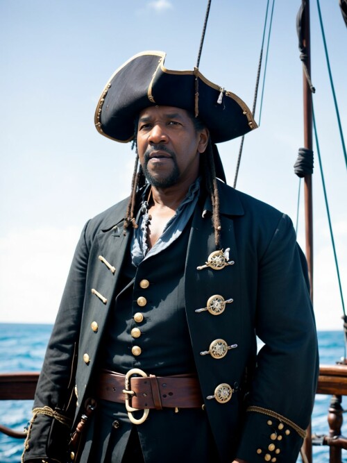 00920 RealisticVision13 2604122217 RAW photo, (Denzel Washington) in a (worn 1.2) ( pirate outfit), 