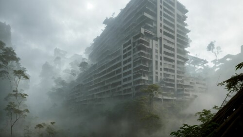 20230311225240 Deliberate20 474842549 RAW photo, breathtaking Modern Cyberpunk city ruins in the Ama