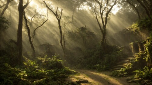 20230312152215 QGO10b 1357333707 RAW photo, breathtaking Medieval Egyptian city ruins in the Amazon 