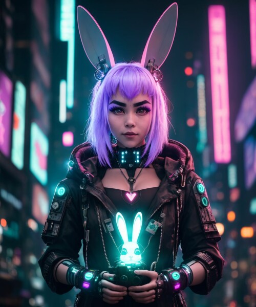 20230408222523 aZovyaRPGArtistTools20 O 3465060106 RAW photo, (cyberpunk 1.2) very cute Easter bunny