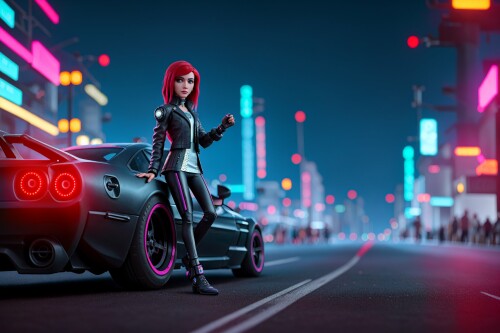 20230813234013 DisneyPixarCartoon10 158495523 (Michele Rodriguez), street racing, tuning, (futuristi