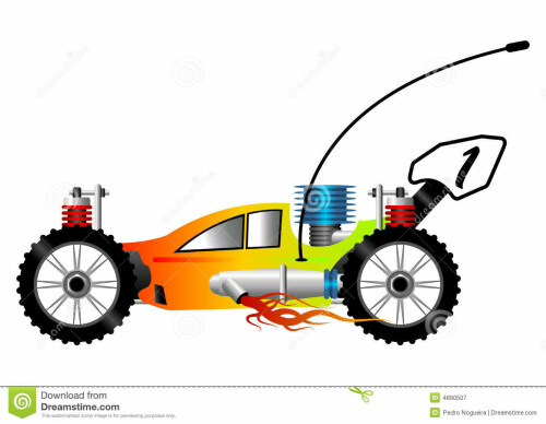 dessin animé de véhicule de rc 4890507